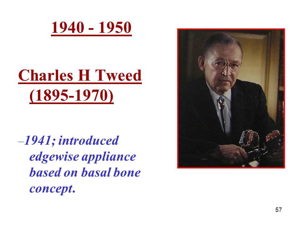 「抜歯を伴う矯正治療の歴史」チャールズ・ツイードの功績